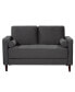 Фото #2 товара Lillith Modern Loveseat With Upholstered Fabric and Wooden Frame