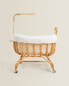 Rattan mini cot Коричневый, 102 x 78 x 66 cm - фото #2