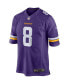 Men's Kirk Cousins Purple Minnesota Vikings Game Jersey