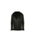 Фото #2 товара Men's Fashion Leather Jacket Wool, Black
