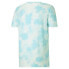 Фото #2 товара Puma Cloud Tie Dye Crew Neck Short Sleeve T-Shirt Mens Blue Casual Tops 67879057