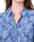 ფოტო #4 პროდუქტის Women's Floral Belted Long-Sleeve Maxi Shirtdress