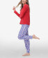 ფოტო #3 პროდუქტის Women's Long Sleeve Crew Top with Jogger, Set of 2