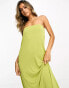 Фото #6 товара ASOS DESIGN bandeau maxi dress in chartreuse