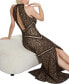 Women's New Liza Lace Halter Sleeveless Gown