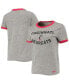Фото #1 товара Women's Heathered Gray Cincinnati Bearcats Siro Slub Tri-Blend Ringer T-shirt
