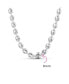 ფოტო #2 პროდუქტის Sterling Silver Nautical Anchor Link Puff Mariner Chain Necklace For Women 9MM Wide 16 Inch