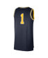 Фото #2 товара Men's #1 Navy Michigan Wolverines Limited Authentic Jersey