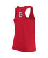 Фото #5 товара Women's Red St. Louis Cardinals Plus Size Swing for the Fences Racerback Tank Top