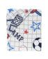 Фото #3 товара Baby Sports 100% Cotton Fitted Crib Sheet - Football/Basketball