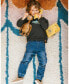 Фото #2 товара Baby Boys Baby French Terry Jogger Pants Dark Blue Denim