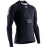 Утепленная мужская футболка для бега X-Bionic The Trick 4.0 Run Long Sleeve Opal Black / Arctic White, S - фото #1