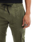 Фото #5 товара Calvin Klein Jeans skinny washed cargo trousers in olive green