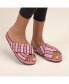 Women's Slipper Artisan Quilted Cross Strap Indoor / Outdoor House Shoes