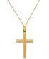 ფოტო #1 პროდუქტის Cross Pendant Necklace 18" in 14k Yellow Gold