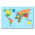 Фото #1 товара Leinwandbild Worldmap Clean