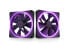 NZXT F140RGB Duo - 140mm Dual-sided RGB Fan - Twin Pack (Black) w/RGB Controller