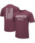 Фото #2 товара Men's Maroon Texas A&M Aggies OHT Military-Inspired Appreciation Flag 2.0 T-shirt