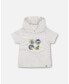 ფოტო #1 პროდუქტის Boy Hooded T-Shirt White And Grey Stripe - Child