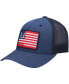 Men's Blue Huks and Bars American Trucker Snapback Hat
