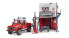 Фото #5 товара Игровой набор Bruder Пожарная часть с джипом Land Rover и пожарником 62701