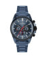 Men's Liverpool Watch with Solid Stainless Steel Strap, IP-Blue/IP-Black Bicolor Chronograph, 1-2119