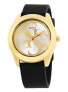 GUESS Womens Analogue Quartz Watch with Silicone Strap W0911L3, Black, Bracelet