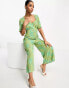 Фото #8 товара Nobody's Child Winnie button jumpsuit in green print