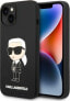 Фото #1 товара Karl Lagerfeld Etui Karl Lagerfeld KLHMP14SSNIKBCK Apple iPhone 14 hardcase czarny/black Silicone Ikonik Magsafe