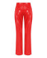 Фото #12 товара Women's Wide Leg Pleather Pants