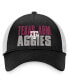 Фото #3 товара Men's Black, White Texas A&M Aggies Stockpile Trucker Snapback Hat