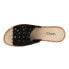 Фото #4 товара VANELi Cammie CutOuts Cork Wedge Womens Black Casual Sandals CAMMIE-312599