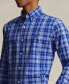 ფოტო #3 პროდუქტის Men's Classic-Fit Plaid Stretch Poplin Shirt