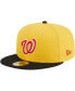 Фото #4 товара Men's Yellow, Black Washington Nationals Grilled 59FIFTY Fitted Hat