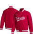 ფოტო #1 პროდუქტის Men's Red Scarlet Huskers Baseball Coaches Full-Snap Jacket