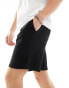 Bershka jersey short in black