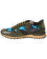 Valentino Leather & Suede Sneaker Men's Green 40