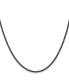ფოტო #1 პროდუქტის Black IP-plated 2.3mm Cable Chain Necklace