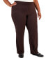 Фото #1 товара Plus & Petite Plus Size Curvy-Fit Straight-Leg Pants, Created for Macy's