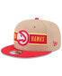 Men's Tan/Red Atlanta Hawks 2024 NBA Draft 9FIFTY Snapback Hat