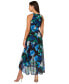 ფოტო #2 პროდუქტის Women's Floral-Print Halter-Neck Jumpsuit