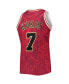 ფოტო #4 პროდუქტის Men's Toni Kukoc Red Chicago Bulls Hardwood Classics 1997-98 Lunar New Year Swingman Jersey