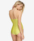 ფოტო #2 პროდუქტის Women's Shirred Tummy-Control Split-Cup Bandeau One-Piece Swimsuit