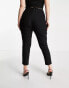 Фото #4 товара Vesper Plus split front trouser co ord in black