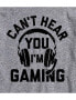 Фото #6 товара Hybrid Apparel Can't Hear You Gaming Men's Short Sleeve Tee