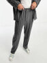 Фото #7 товара Reclaimed Vintage straight leg trouser co-ord in vintage blue and grey stripe