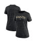 ფოტო #1 პროდუქტის Women's Black New Orleans Saints Sideline Velocity Performance T-shirt