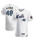 Men's Jacob deGrom White New York Mets Home Authentic Player Jersey 40 - фото #1