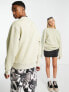 COLLUSION Unisex sweatshirt in stone