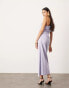 ASOS EDITION one shoulder ruched maxi dress in lilac